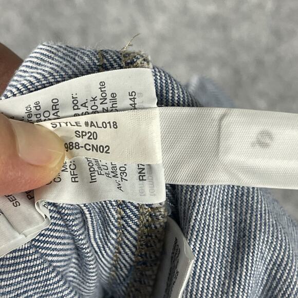 Madewell Denim Tie Waist Jumpsuit Womens Medium Blue Coverall Preppy Hipster - Picture 16 of 16